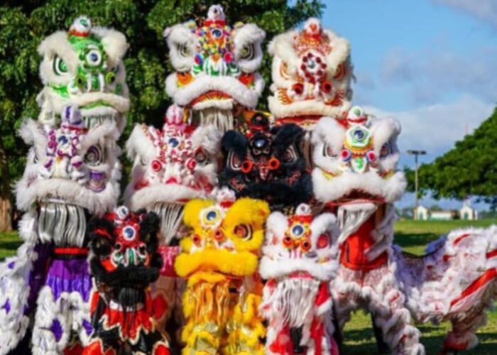 Hawaii State Library Celebrates Lunar New Year with Asian Lion Dance Team!