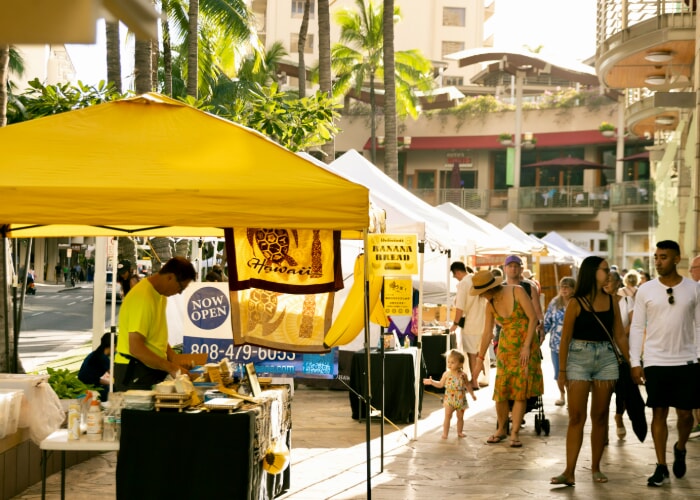 Waikiki Beach Walk Open Market